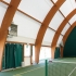 Particolare aerotermo interno campo da tennis